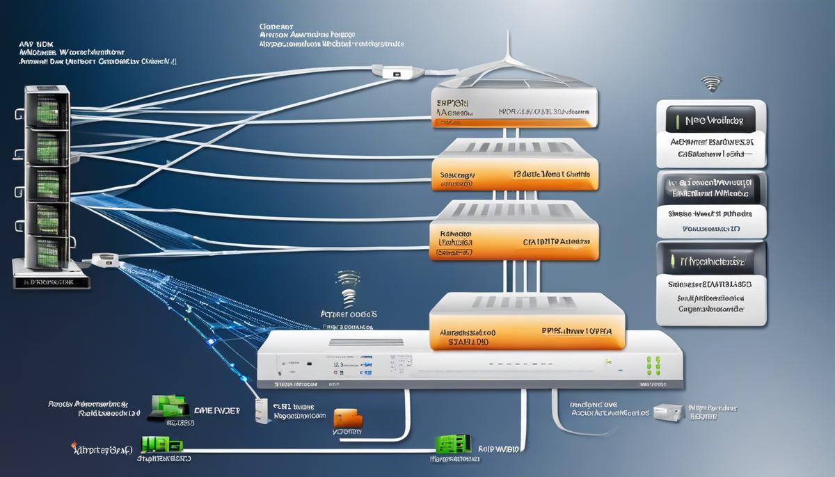 A network diagram showing routers in different subnets configured for RIPv2 multicasting