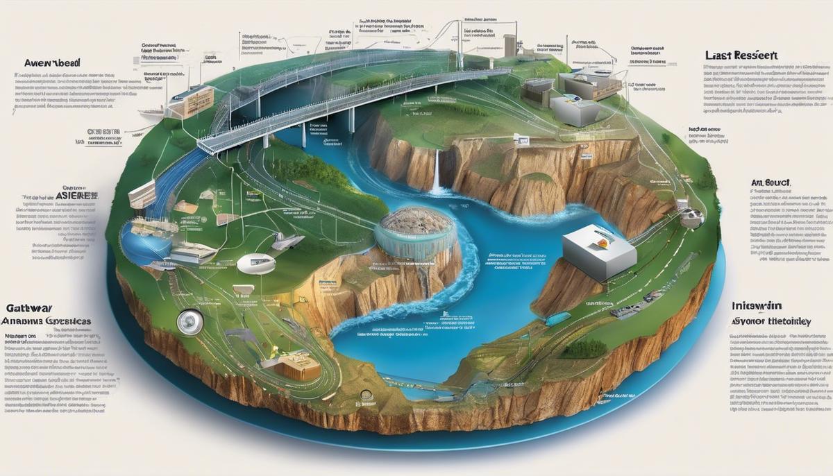 A diagram illustrating the concept of a Gateway of Last Resort in a network infrastructure.