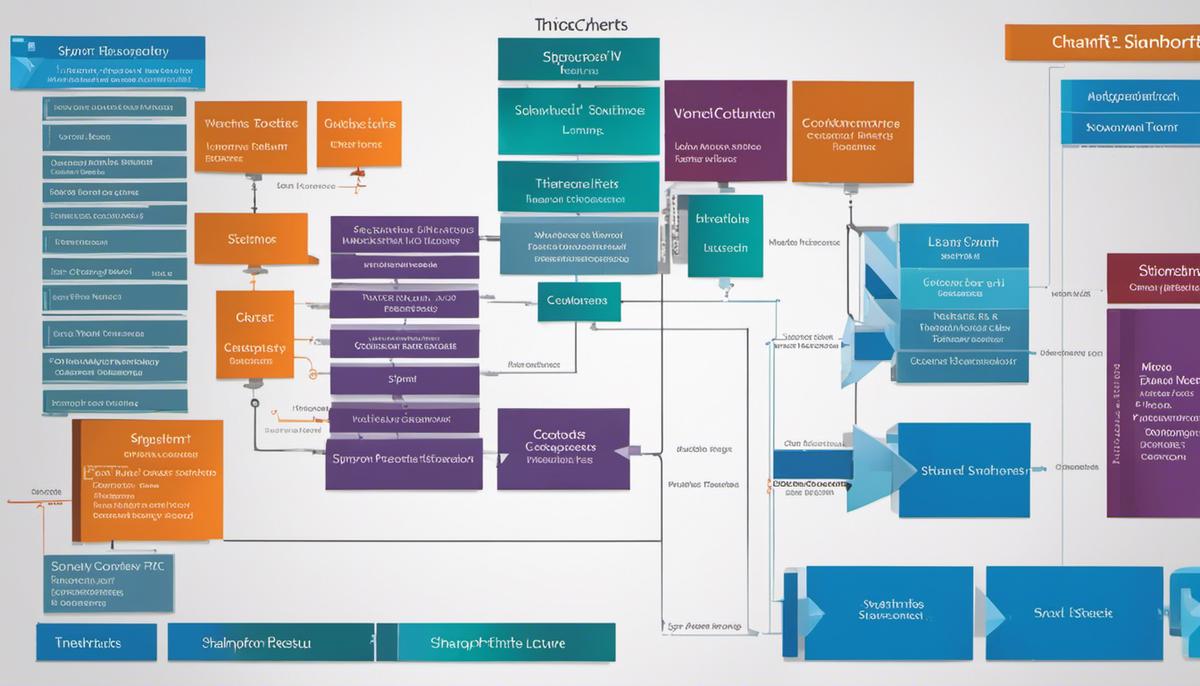 Image describing SharePoint's hierarchical structure, representing various levels like SharePoint tenant, site collections, SharePoint sites, document libraries, and items or files and list items.